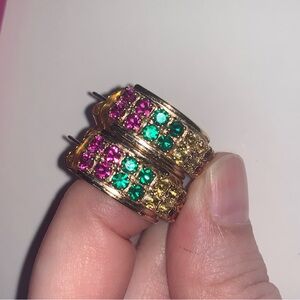 Tova Crystal Hoop Earrings